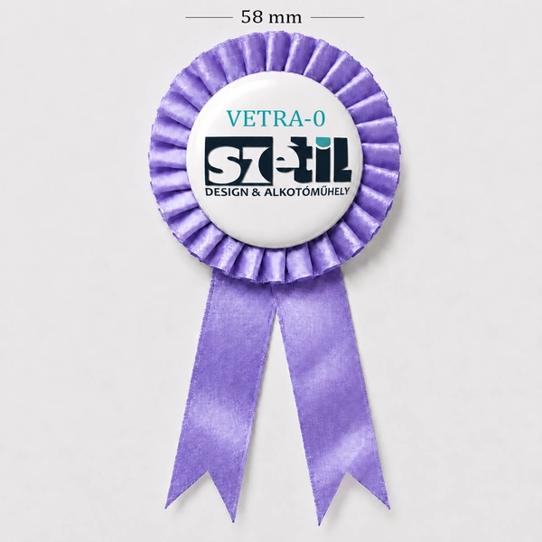 VETRA-0 Rozettás kitűző 58mm